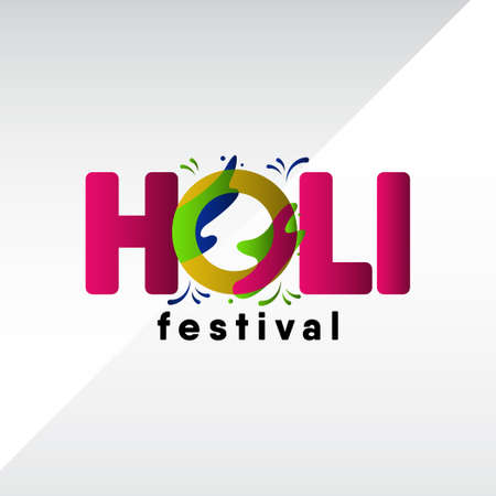 happy holi carnival vector template.のイラスト素材
