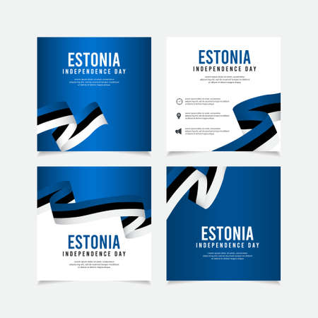 Independence Day of EstoniaDesign Illustration Template. Design for banner, greeting cards or print.のイラスト素材