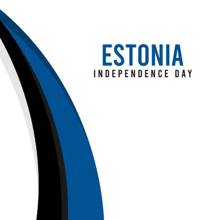 Independence Day of EstoniaDesign Illustration Template. Design for banner, greeting cards or print.のイラスト素材