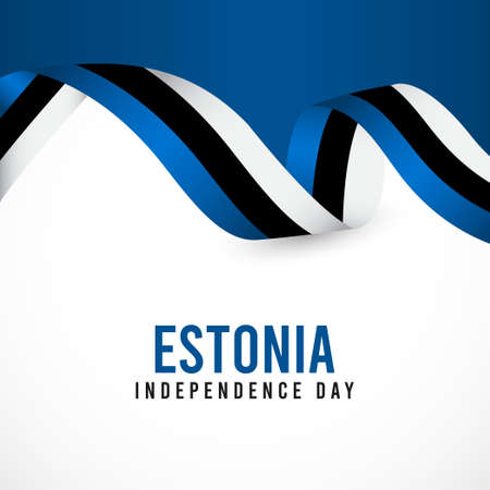 Independence Day of EstoniaDesign Illustration Template. Design for banner, greeting cards or print.のイラスト素材