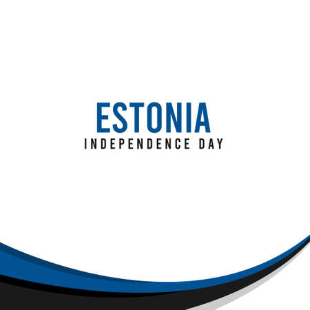 Independence Day of EstoniaDesign Illustration Template. Design for banner, greeting cards or print.のイラスト素材