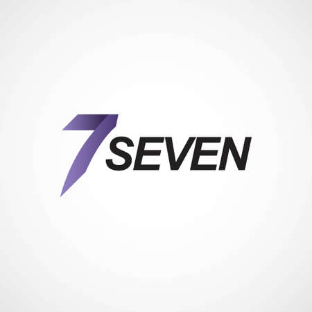 Seven logo concept design template.のイラスト素材