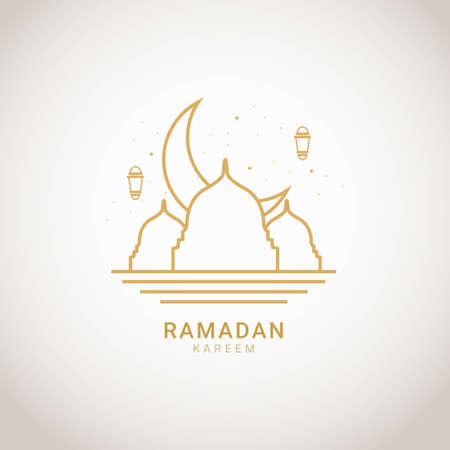 ramadan kareem banner template illustrationsのイラスト素材
