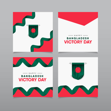 national day bangladesh template illustrationのイラスト素材