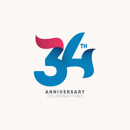 Modern logo anniversary design template.のイラスト素材