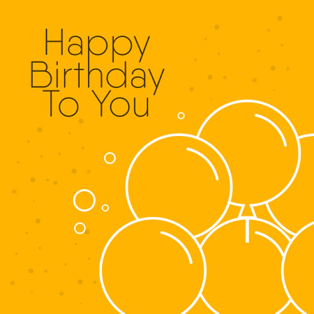 Happy birthday to you design template. Design for banner, greeting cards or print.のイラスト素材
