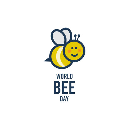 World bee day vector template.のイラスト素材