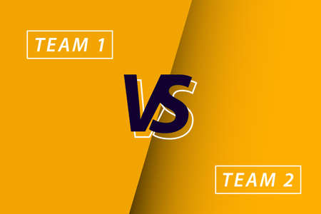 Sport competition versus vector template illustrations.のイラスト素材