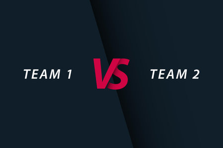 Sport competition versus vector template illustrations.のイラスト素材