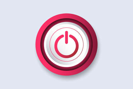 Start stop icon design template.