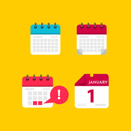 Calendar design template. Design for digital banner or print.のイラスト素材