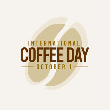 international coffee day vector template. Design for banner or print.のイラスト素材