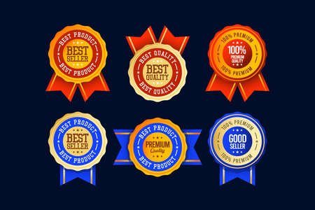 illustrations of best seller banner design concept.のイラスト素材