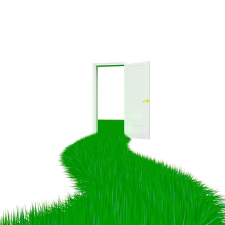 Grass doorwayの写真素材