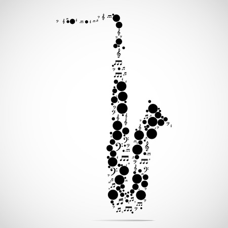 Abstract musical instrument background.のイラスト素材