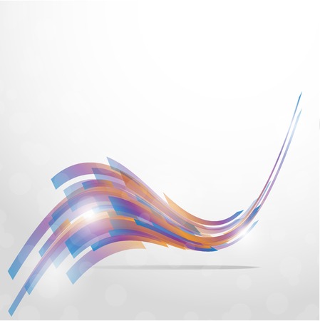 Vector abstract background. Isolated wavy lines on white background.のイラスト素材