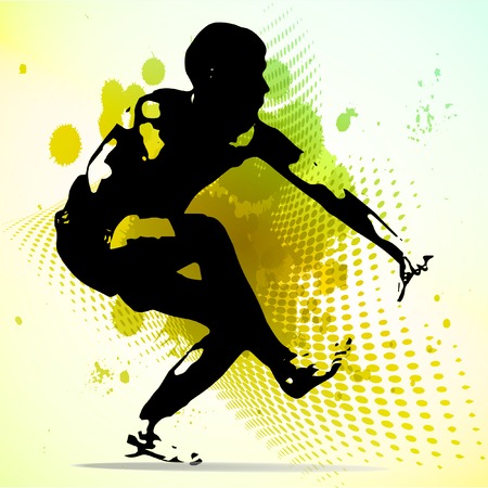 Sports. Vector karate illustration.のイラスト素材