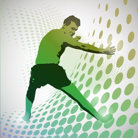 Sports. Vector karate illustration.のイラスト素材