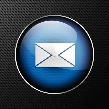 mail web flat icon in circleのイラスト素材