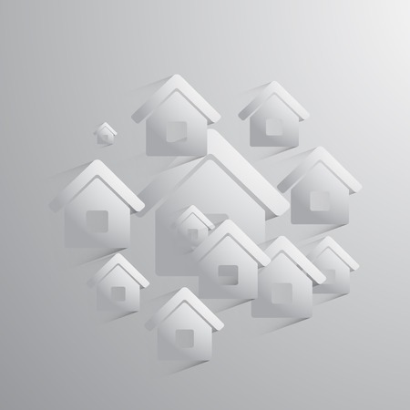 home icons illustration.のイラスト素材