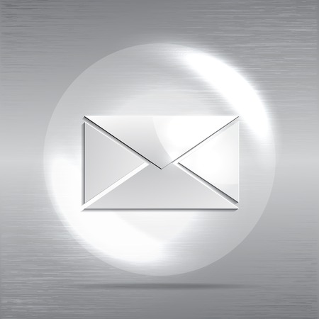 mail web flat icon in circleのイラスト素材
