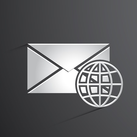 mail icon background illustration.のイラスト素材