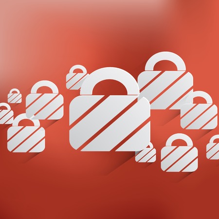 padlock web icon background illustration.のイラスト素材
