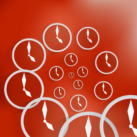 clocks icon illustration.のイラスト素材