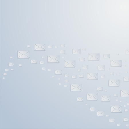 mail web flat icon in circleのイラスト素材