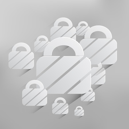 padlock web icon background illustration.のイラスト素材