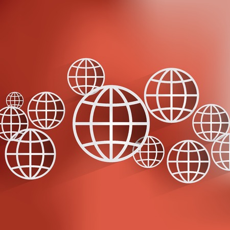 globe icon illustration.のイラスト素材