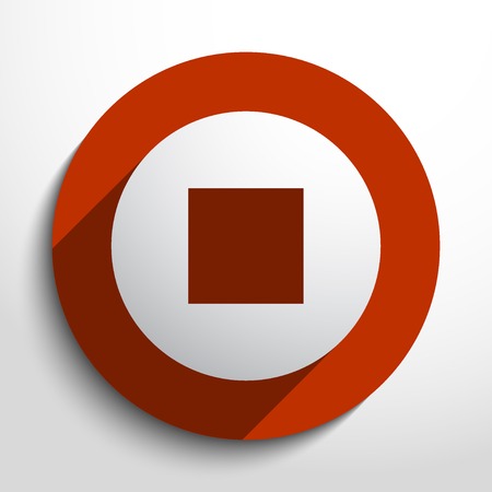 stop icon illustration.のイラスト素材