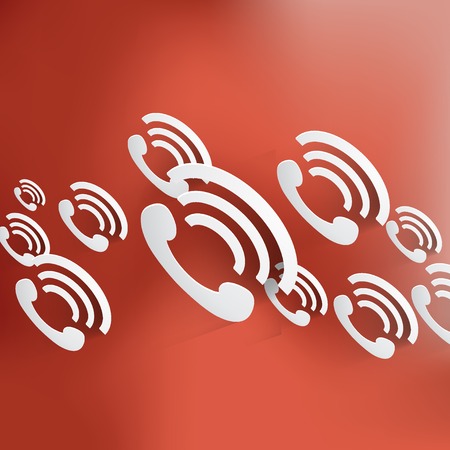 phone handset icon illustration.のイラスト素材