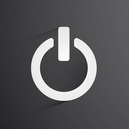 On Off switch vector icon. Eps 10 vector illustration.のイラスト素材