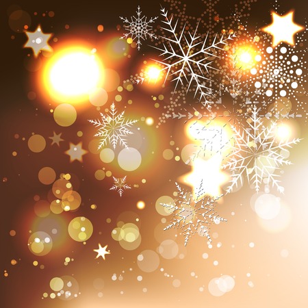 Elegant Christmas background with snowflakes illustration.のイラスト素材