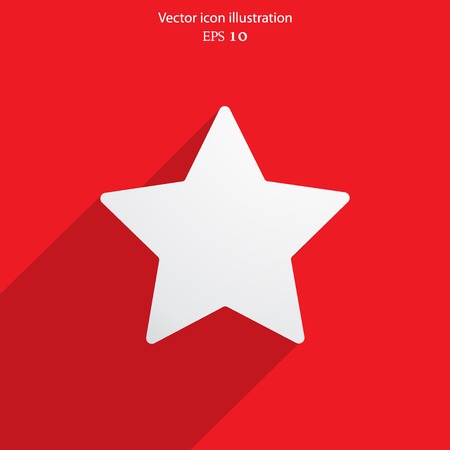 Vector star web flat icon. Eps 10.のイラスト素材