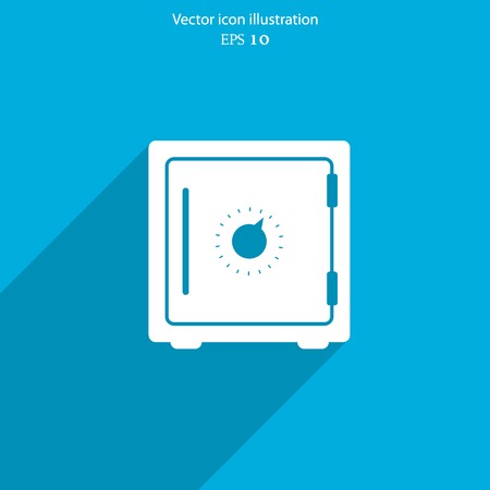 Vector bank safe web icon. Eps 10.のイラスト素材
