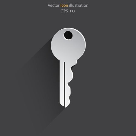 Vector key web icon Eps 10.のイラスト素材