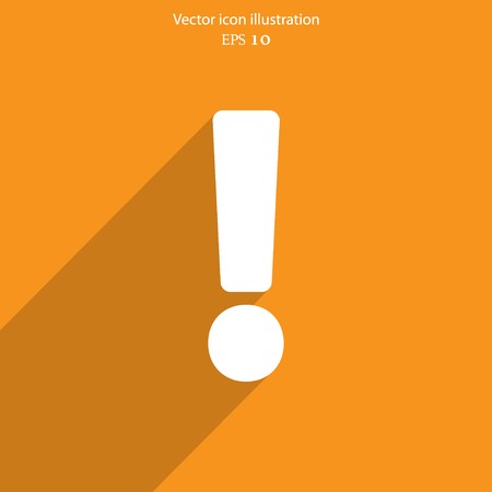 Exclamation web icon background. Eps 10 vector illustration.のイラスト素材