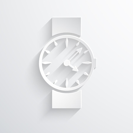 Vector watch clock web icon. Eps 10.の写真素材