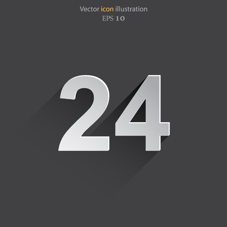 Vector all day open web icon. Eps 10.のイラスト素材