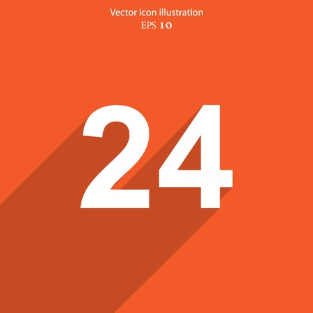 Vector all day open web icon. Eps 10.のイラスト素材