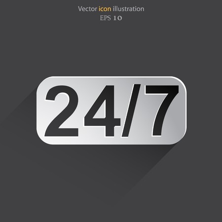 Vector all day open web icon. Eps 10.のイラスト素材