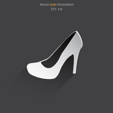 Vector woman boots web icon. Eps 10.のイラスト素材