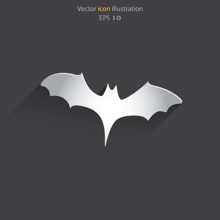 Vector bat icon - Halloween vector illustration.のイラスト素材