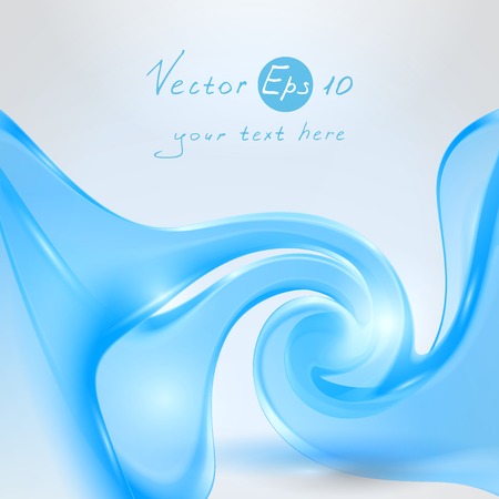 Abstract waving blue backgroundのイラスト素材