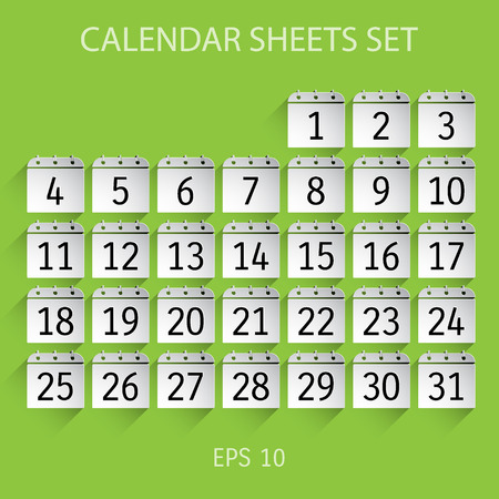 Flat calendar icon.のイラスト素材