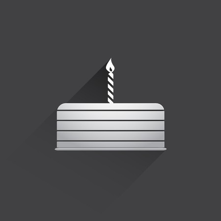 birthday cake web icon.の写真素材