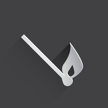 burning match web icon.の写真素材