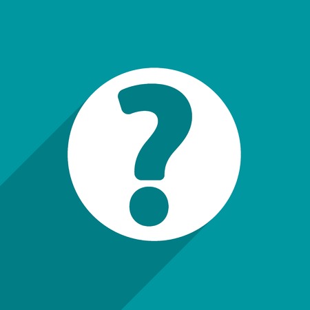 question web flat icon.の写真素材